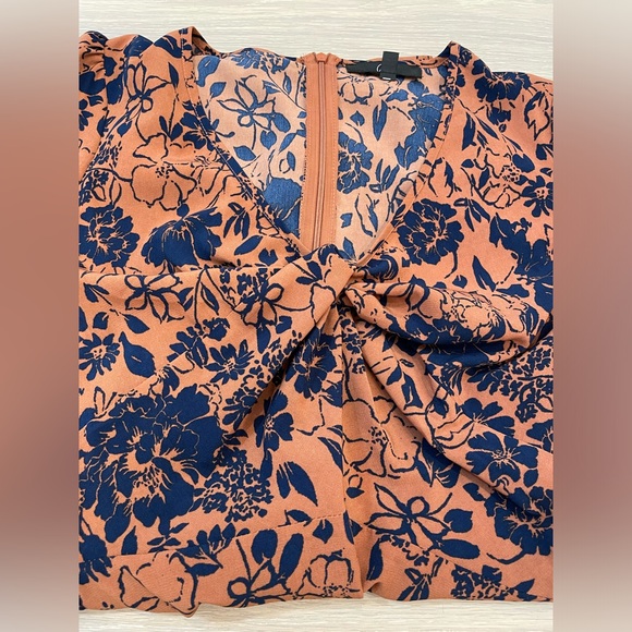 Missguided Floral-Print Twist-Front Mini Dress NEW Size 6 - Picture 6 of 10